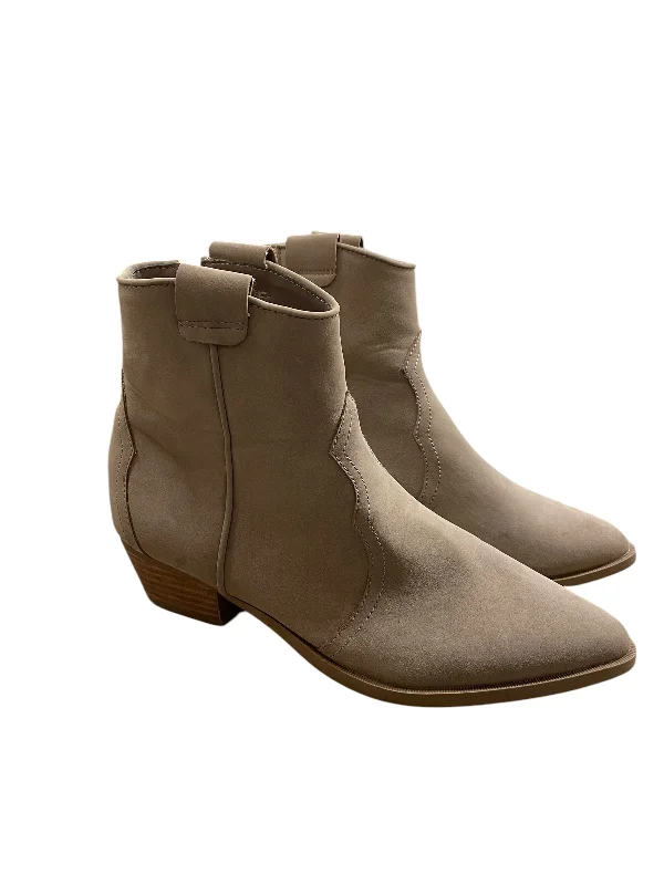 Boots Western By Dolce Vita In Tan, Size: 9 Ankle - High Military Boot Style  