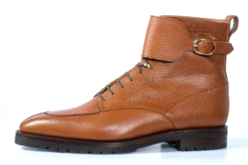 Colville - MTO - Tan Soft Grain - LPB Last - Commando Sole Quilted Shoe Design  