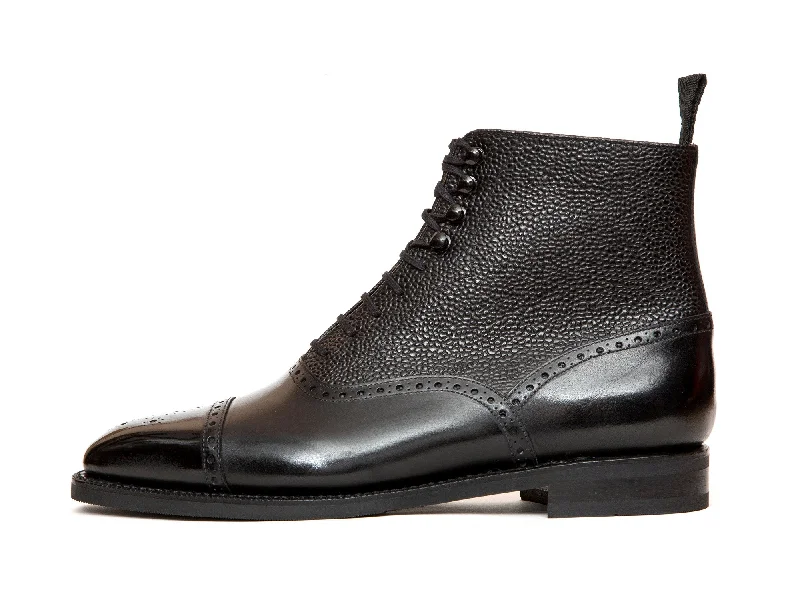 David - MTO - Black Calf / Black Country Calf - LPB Last - City Rubber Sole Art Deco - Inspired Shoe Look David - MTO - Black Calf / Black Country Calf - LPB Last - City Rubber Sole Art Deco - Inspired Shoe Look