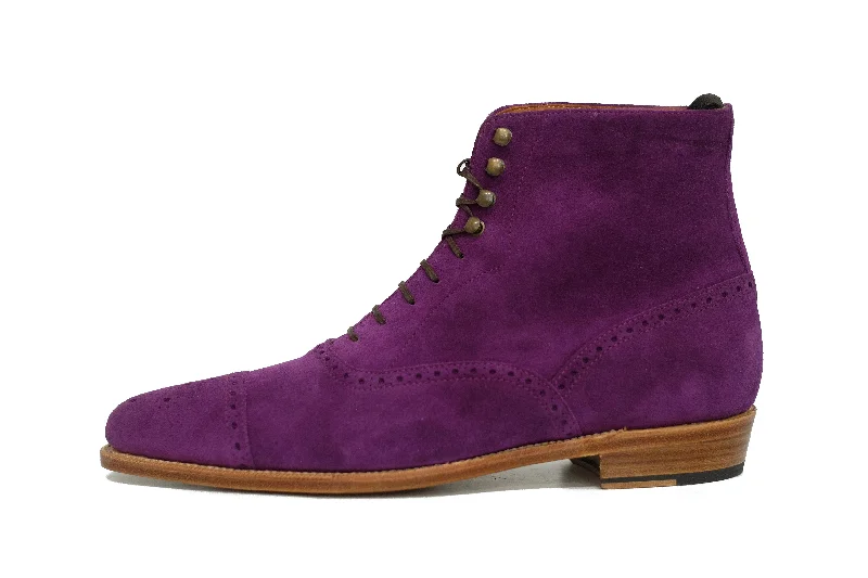 David - MTO - Purple Suede - JKF Last - Single Leather Sole Elastic - Sided Chelsea Look David - MTO - Purple Suede - JKF Last - Single Leather Sole Elastic - Sided Chelsea Look