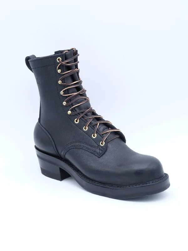 Drew's Cascade Work Packer Black 10.5D. Composite Toe, Double Mid Sole, Black Edge Leather Driving Shoe Style  