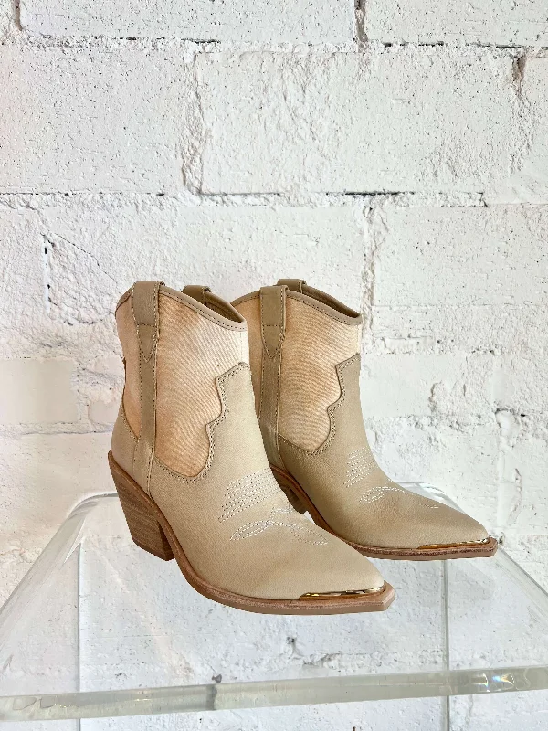 Dolce Vita Nashe Booties Strap - Up Sandal Resort Style  