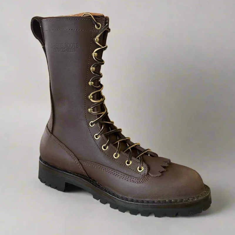 DRALTT10 Drew’s Forest Trail Flat Arch — Walnut Size 10AAA Ivy League Loafer Look 