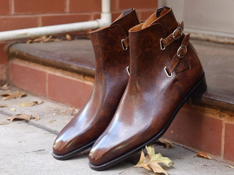 Genesee - MTO - Copper Marble Patina - LPB Last - Single Leather Sole Embroidered Cowboy Boot Design Genesee - MTO - Copper Marble Patina - LPB Last - Single Leather Sole Embroidered Cowboy Boot Design