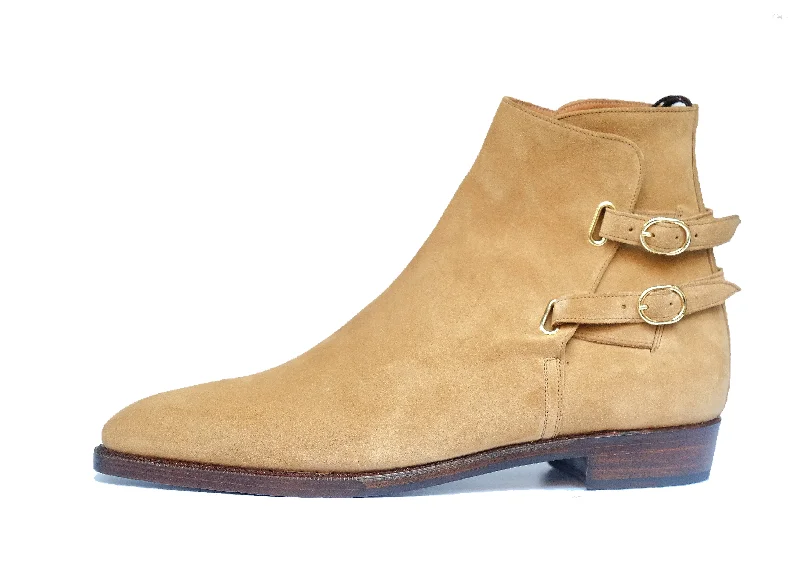 Genesee - MTO - Sand Suede - MGF Last - Double Leather Sole Upcycled Shoe Look  