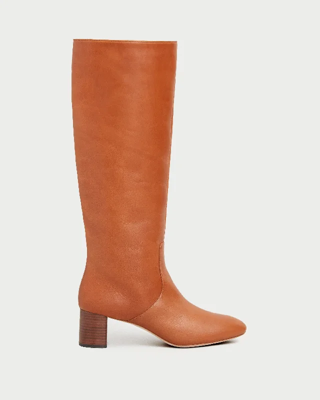Gia Cognac Tall Boot Cowboy Boot Western Style  