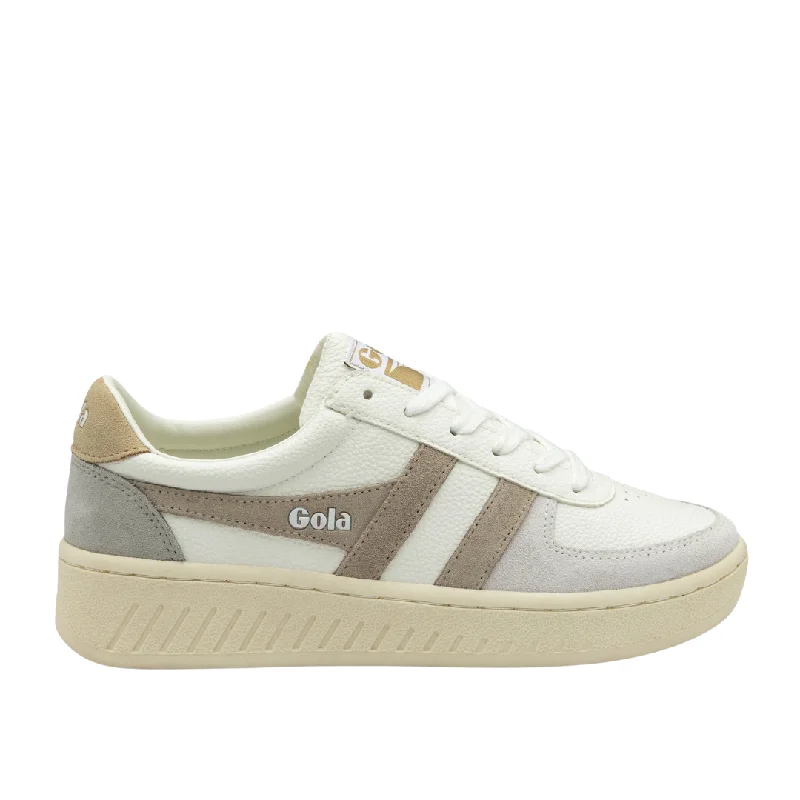 Grandslam Trident in White / Grey Patchwork Shoe Aesthetic  