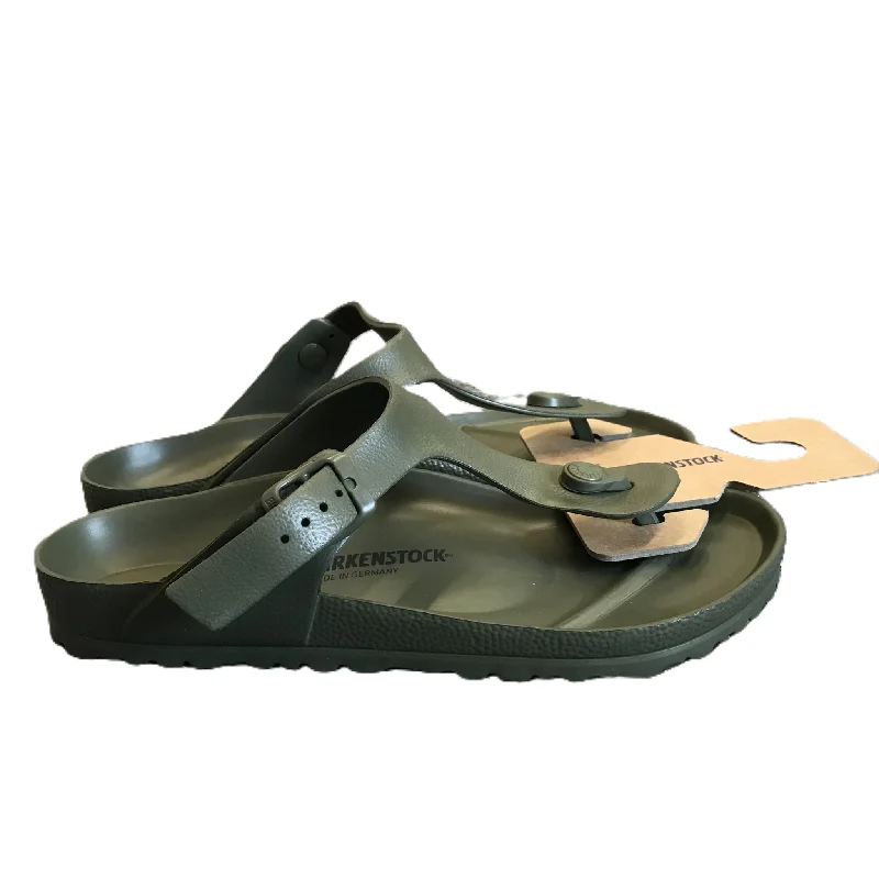 Green Sandals Sport By Birkenstock, Size: 9.5 Lightweight Tennis Sneaker Look  