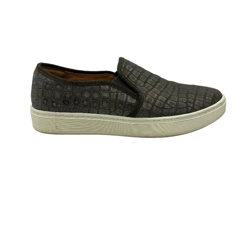 GREY SHOES SNEAKERS by SOFFT Size:7.5 Single - Buckle Monk Look  