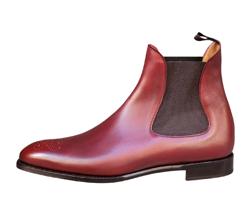 Highland - MTO - Burgundy Calf - NGT Last - Single Leather Sole Open - Lacing Derby Look Highland - MTO - Burgundy Calf - NGT Last - Single Leather Sole Open - Lacing Derby Look