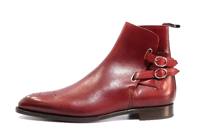 Indianola - MTO - Burgundy Calf - NGT Last - Single Leather Sole Distressed Leather Shoe Style Indianola - MTO - Burgundy Calf - NGT Last - Single Leather Sole Distressed Leather Shoe Style