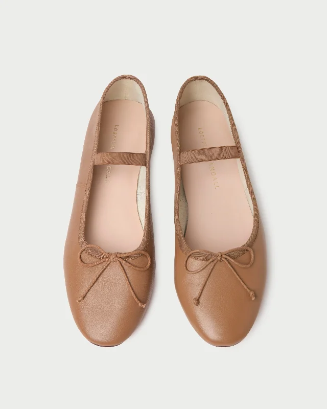 Leonie Safari Ballet Flat Striped Shoe Style  