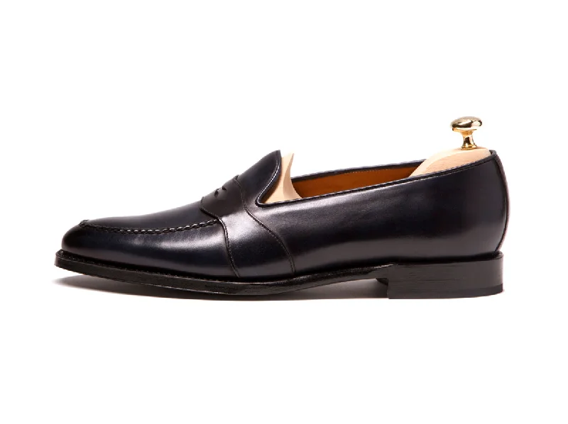 Madison - MTO - Shaded Navy Calf - TMG Last - Single Leather Sole Hip - Hop Sneaker Style Madison - MTO - Shaded Navy Calf - TMG Last - Single Leather Sole Hip - Hop Sneaker Style