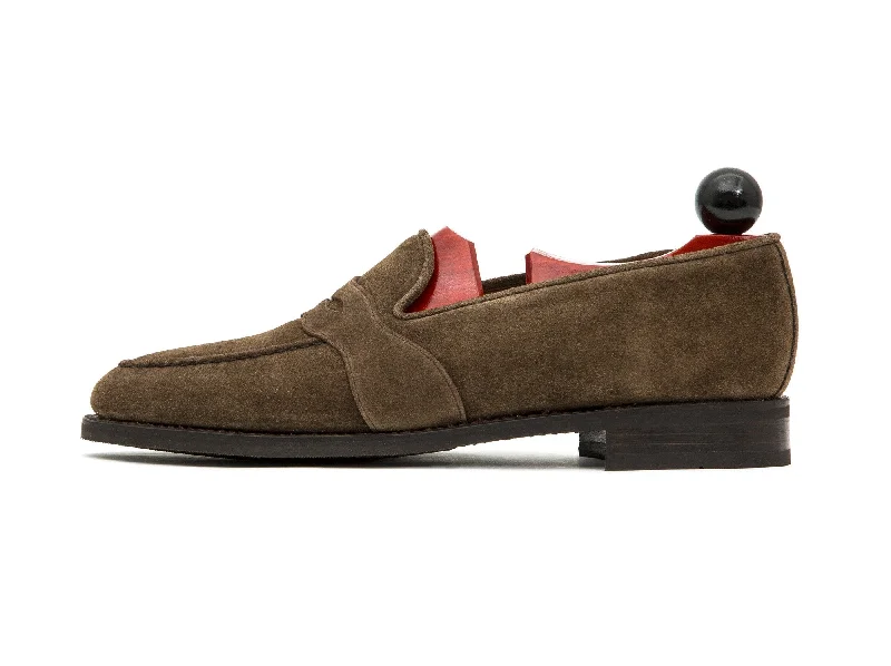 Madison - MTO - Taupe Suede - TMG Last - City Rubber Sole Retro Basketball Sneaker Design Madison - MTO - Taupe Suede - TMG Last - City Rubber Sole Retro Basketball Sneaker Design