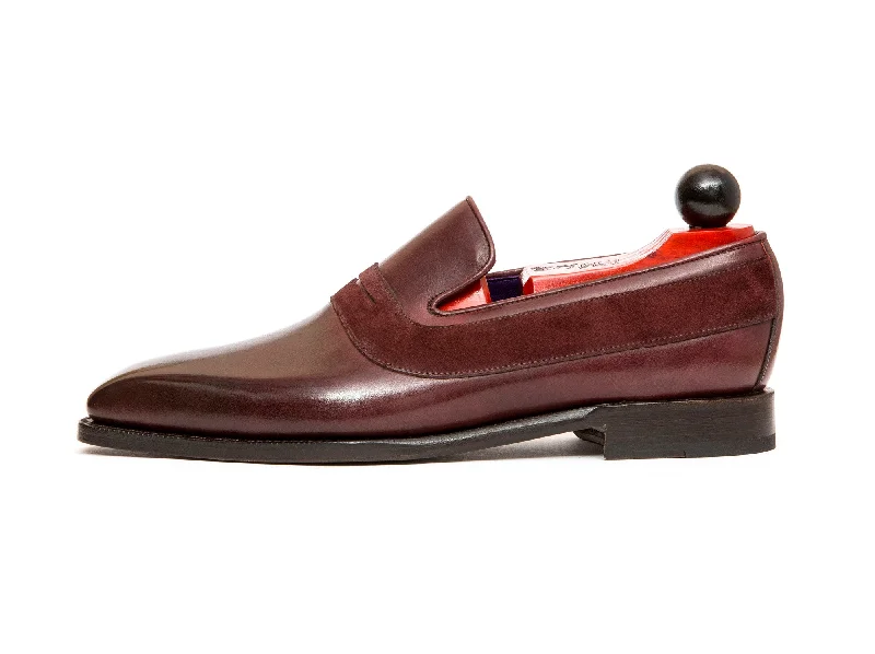 Marcos - MTO - Burgundy Calf / Burgundy Suede - LPB Last - Single Leather Sole Cowboy Boot Western Style Marcos - MTO - Burgundy Calf / Burgundy Suede - LPB Last - Single Leather Sole Cowboy Boot Western Style