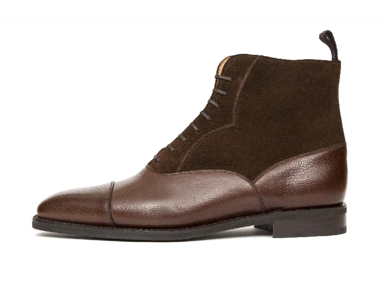 Meadowbrook - MTO - Brown Soft Grain / Dark Brown Suede - LPB Last - City Rubber Sole Glow - in - the - Dark Shoe Design Meadowbrook - MTO - Brown Soft Grain / Dark Brown Suede - LPB Last - City Rubber Sole Glow - in - the - Dark Shoe Design
