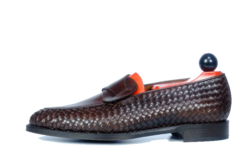 Meridian - MTO - Dark Chestnut Calf / Dark Chestnut Calf Braided - TMG Last - Single Leather Sole Brogue Oxford Aesthetic Meridian - MTO - Dark Chestnut Calf / Dark Chestnut Calf Braided - TMG Last - Single Leather Sole Brogue Oxford Aesthetic