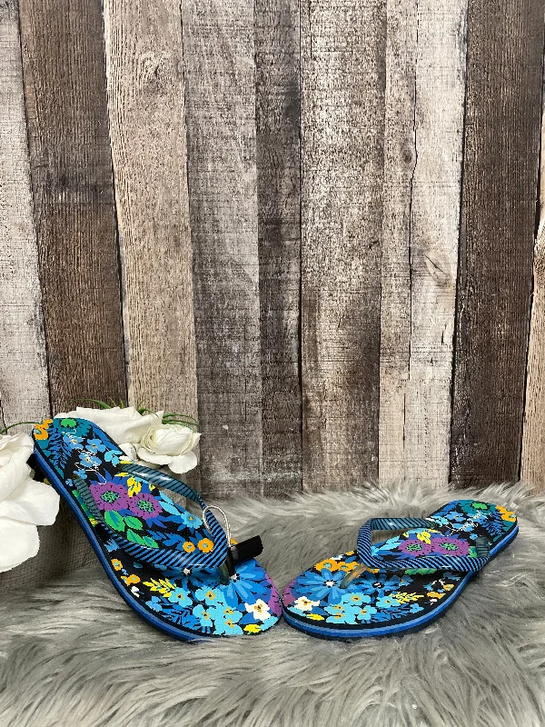 Multi-colored Sandals Flip Flops Vera Bradley, Size 8 Blue Coast Loafer Aesthetic 