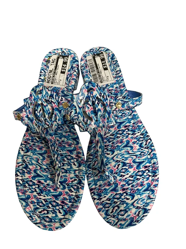 Multi-colored Sandals Heels Block Crown And Ivy, Size 9 Quick - Dry Hiking Shoe Style   