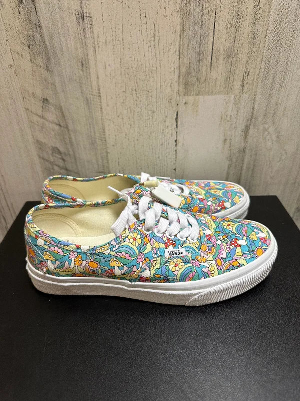 Multi-colored Shoes Sneakers Vans, Size 7 Rubber - Sole Plimsoll Look  