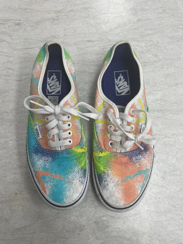 Multi-colored Shoes Sneakers Vans, Size 9.5 Open - Lacing Derby Look  