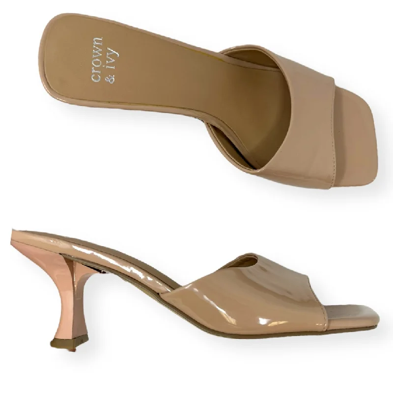 Stacy Heeled Sandals Crown And Ivy, Size 6 Suede Desert Boot 