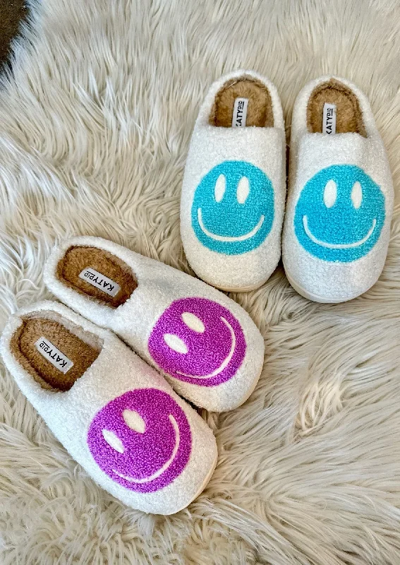 Pastel Happy Face Slippers Quick - Dry Hiking Shoe Style   