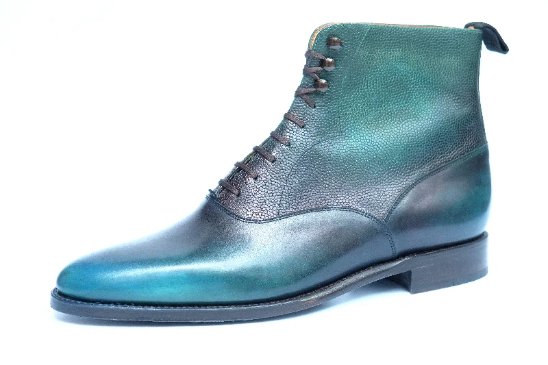 Patina Verdon - MTO - Wedgwood Rubber - Sole Plimsoll Look  