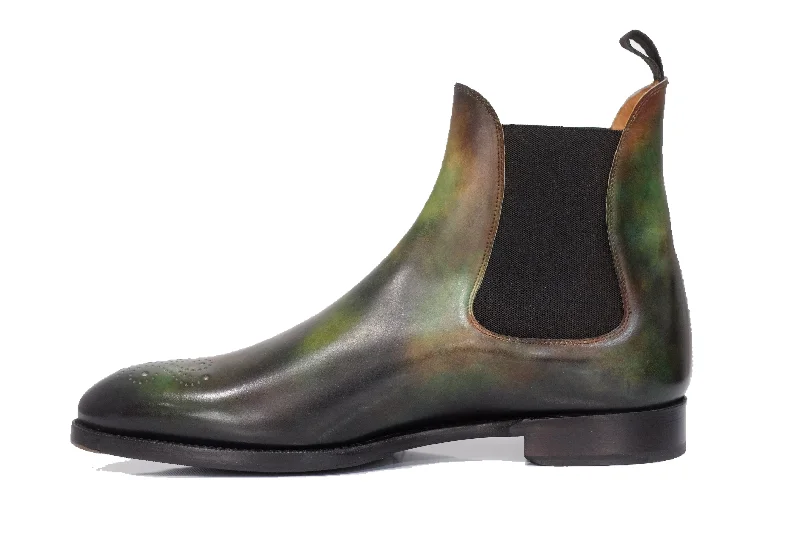 Patina Basilic - MTO - Highland Cowboy Boot Western Style  