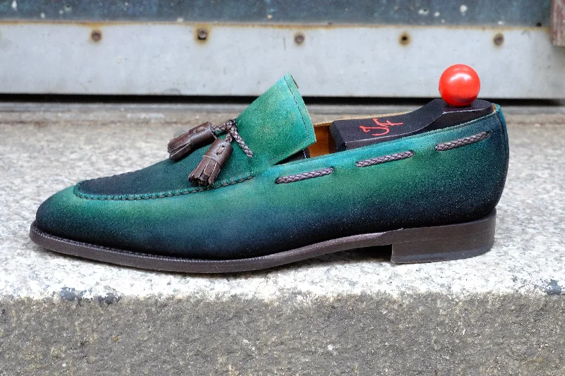 Patina Jeju - Green - MTO - Eskapa Quick - Dry Hiking Shoe Style   