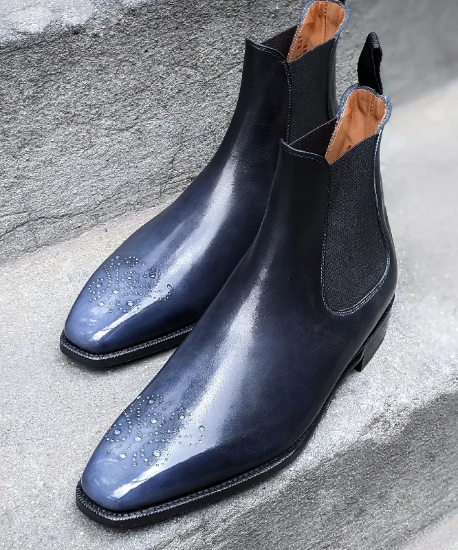 Patina Reverse Moonstone - MTO - Highland Suede Desert Boot 