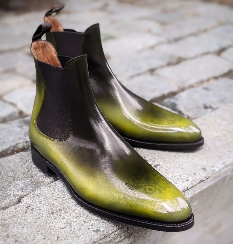 Patina Reverse Yellow - MTO - Highland Memory - Foam Slipper Look  