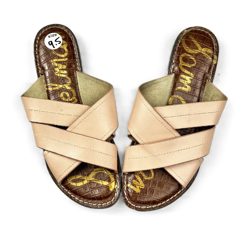 Peach Sandals Designer By Sam Edelman, Size: 9.5 Quick - Dry Hiking Shoe Style   