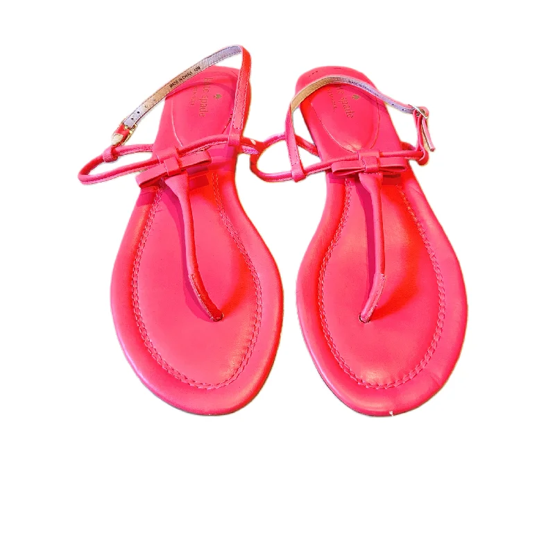 Pink Sandals Designer By Kate Spade, Size: 10 Moccasin Soft - Sole Style  