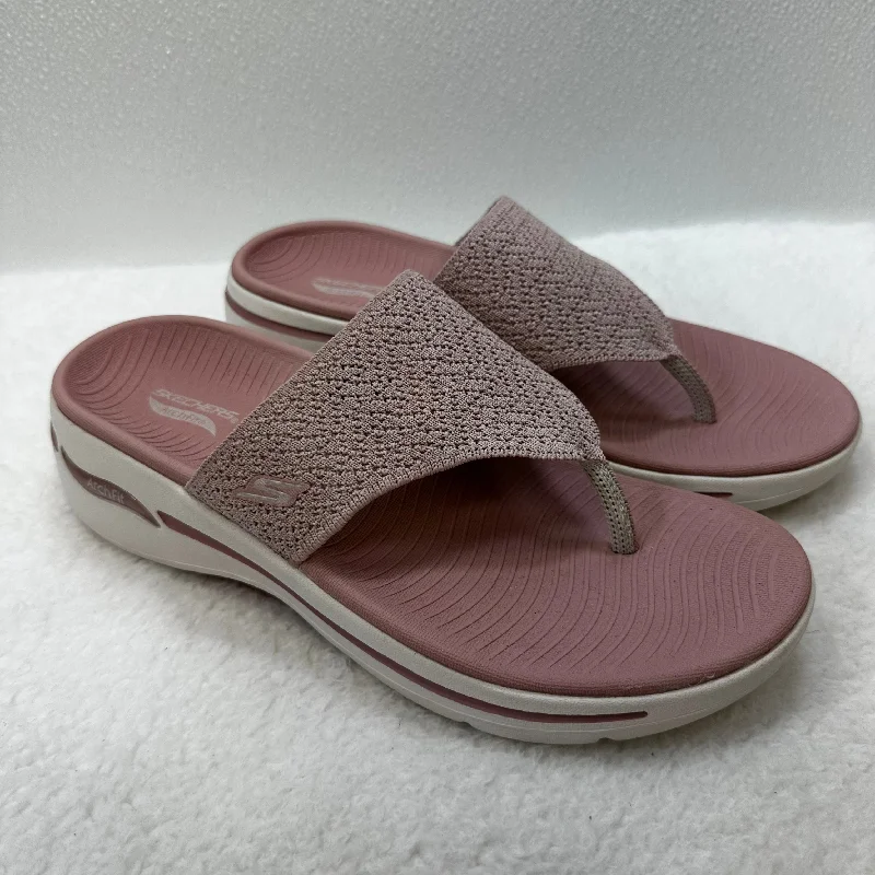 Pink Sandals Flip Flops Skechers, Size 9 Desert Boot Utility Style  