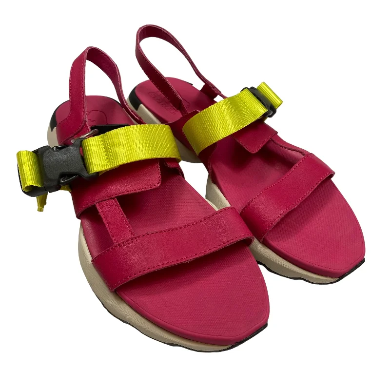 Pink Sandals Sport Sorel, Size 9.5 Moccasin Soft - Sole Style  