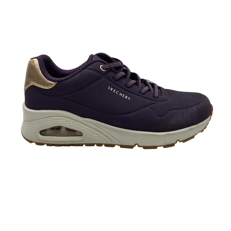 PURPLE SHOES SNEAKERS by SKECHERS Size:7 Tassel Driving Shoe Look 