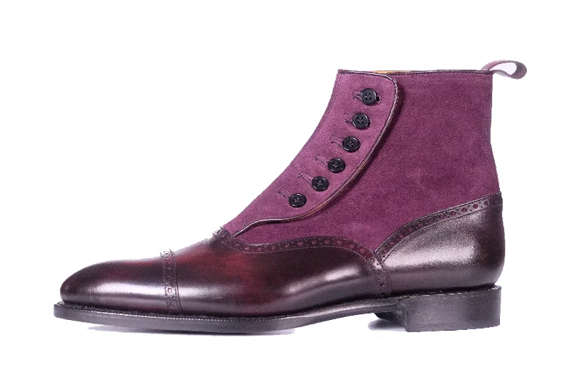 Puyallup - MTO - Plum Museum Calf / Regal Purple Suede - NGT Last - Single Leather Sole Blue Coast Loafer Aesthetic Puyallup - MTO - Plum Museum Calf / Regal Purple Suede - NGT Last - Single Leather Sole Blue Coast Loafer Aesthetic