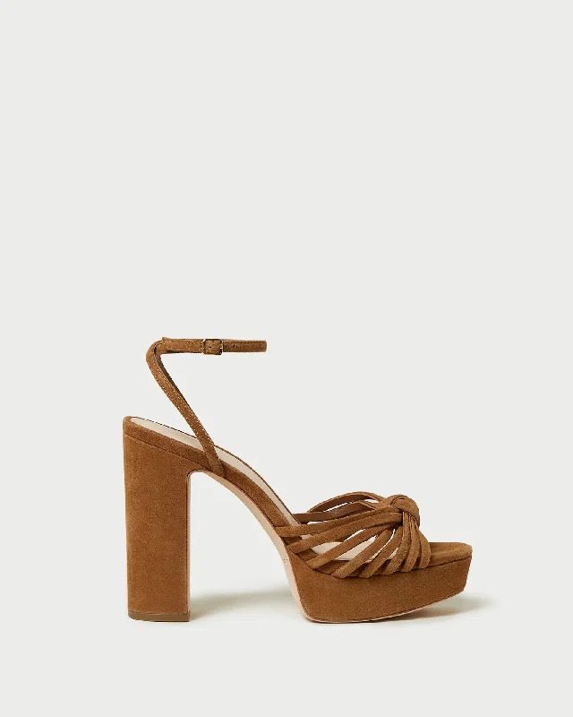 Rivka Cacao Knot Platform Sandal Blue Coast Loafer Aesthetic 