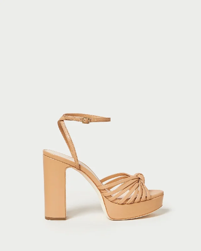 Rivka Dune Knot Platform Sandal Slide Sandal Beach Style  