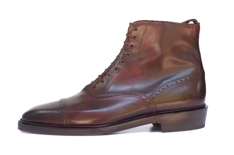 Seaview - MTO - Plum Museum Calf - MGF Last - Double Leather Sole - Storm Welt Camouflage Print Boot Style Seaview - MTO - Plum Museum Calf - MGF Last - Double Leather Sole - Storm Welt Camouflage Print Boot Style