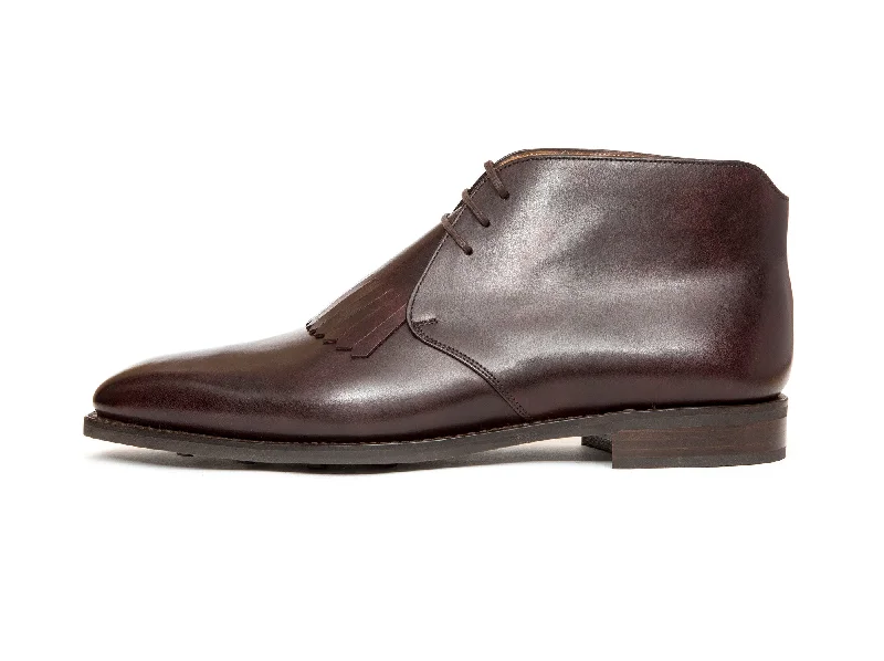 Shilshole - MTO - Plum Museum Calf - LPB Last - Country Rubber Sole Distressed Leather Shoe Style Shilshole - MTO - Plum Museum Calf - LPB Last - Country Rubber Sole Distressed Leather Shoe Style