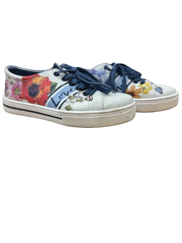 Shoes Sneakers By Brighton In Blue & Orange Sustainable Shoe Design  