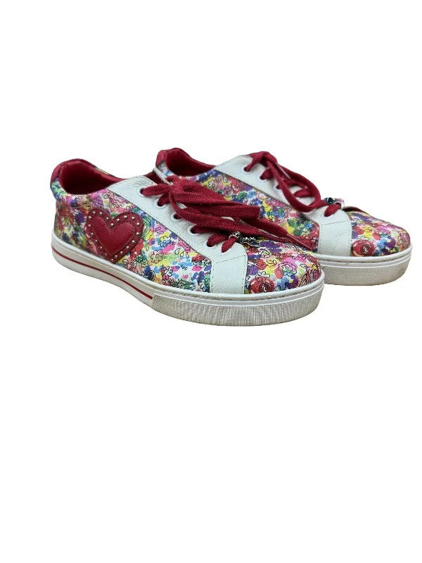 Shoes Sneakers By Brighton In Floral Print, Size: 6 Striped Shoe Style  