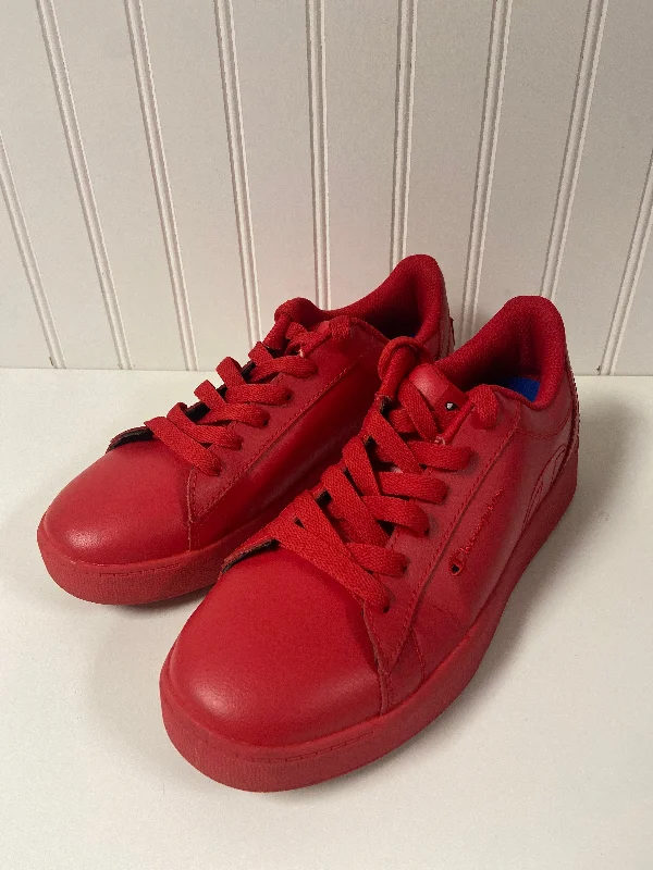 Shoes Sneakers By Champion In Red, Size: 8.5 Tech - Inspired Sneaker Look  