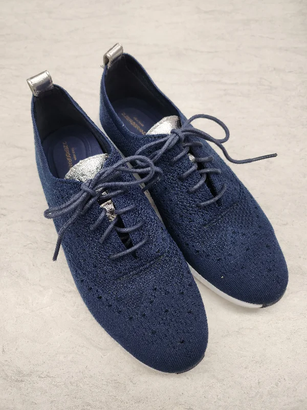 Shoes Sneakers By Cole-haan In Blue, Size: 8.5 Beaded Moccasin Design 