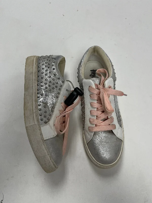 Shoes Sneakers By Corkys In Pink & Silver, Size: 9 Artisan - Crafted Loafer Style  
