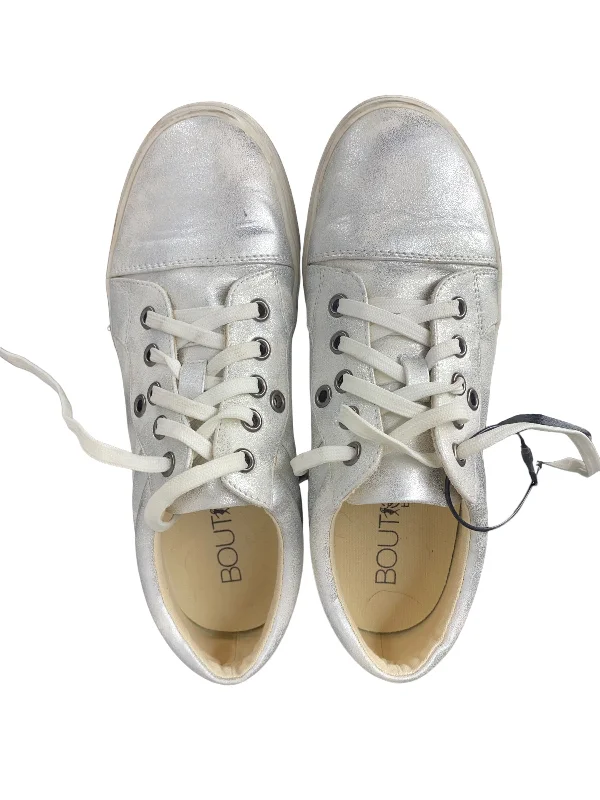 Shoes Sneakers By Corkys In Silver, Size: 7 Sustainable Shoe Design  