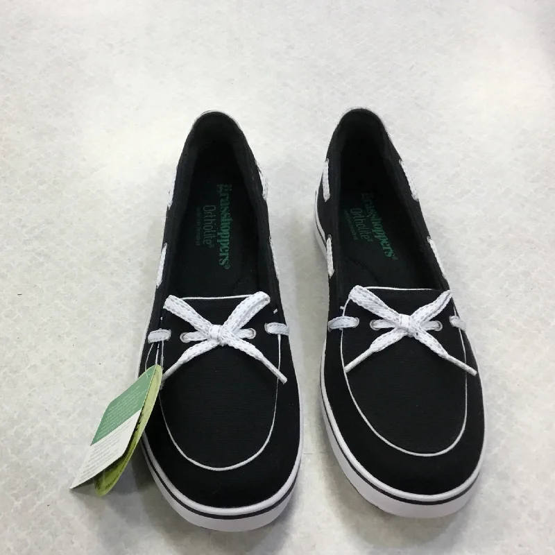 Shoes Sneakers By Grasshoppers In Black, Size: 5 Slide Sandal Beach Style  