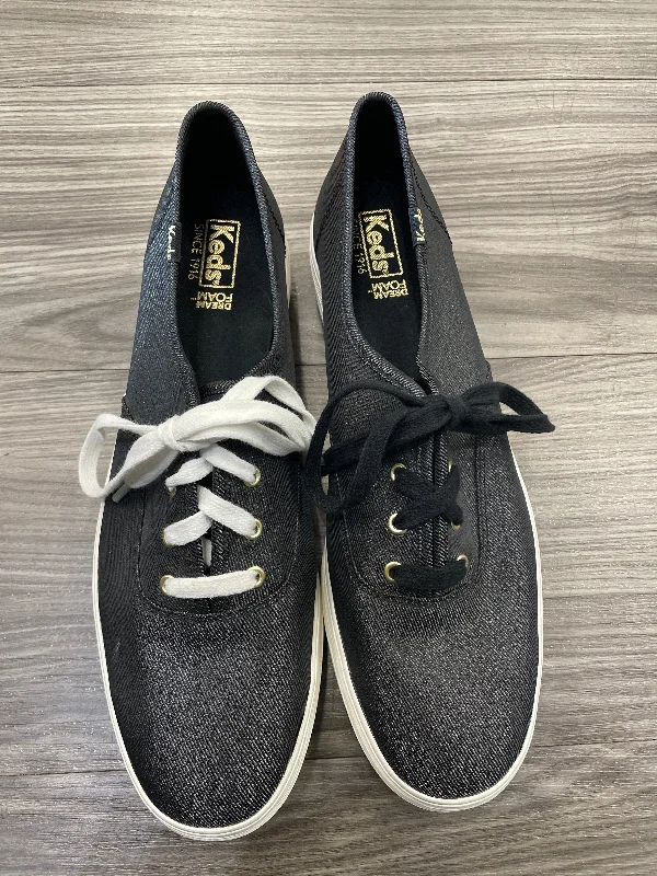 Shoes Sneakers By Keds In Black & White, Size: 9.5 Quilted Shoe Design  